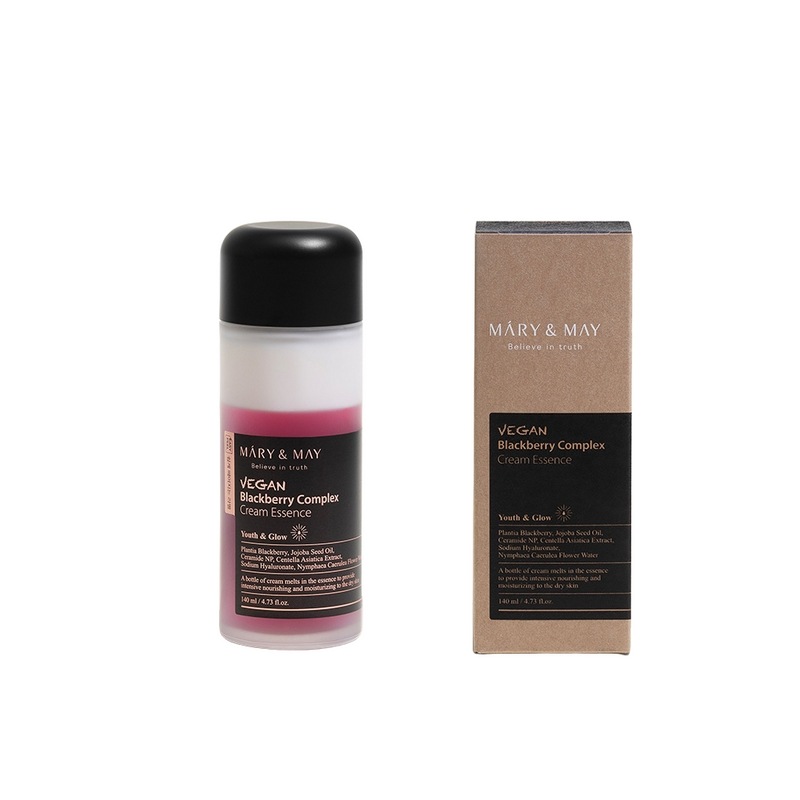 マリエンメイビーガンブラックベリーコンプレックスクリームエッセンスデュオセット（140ml x2）