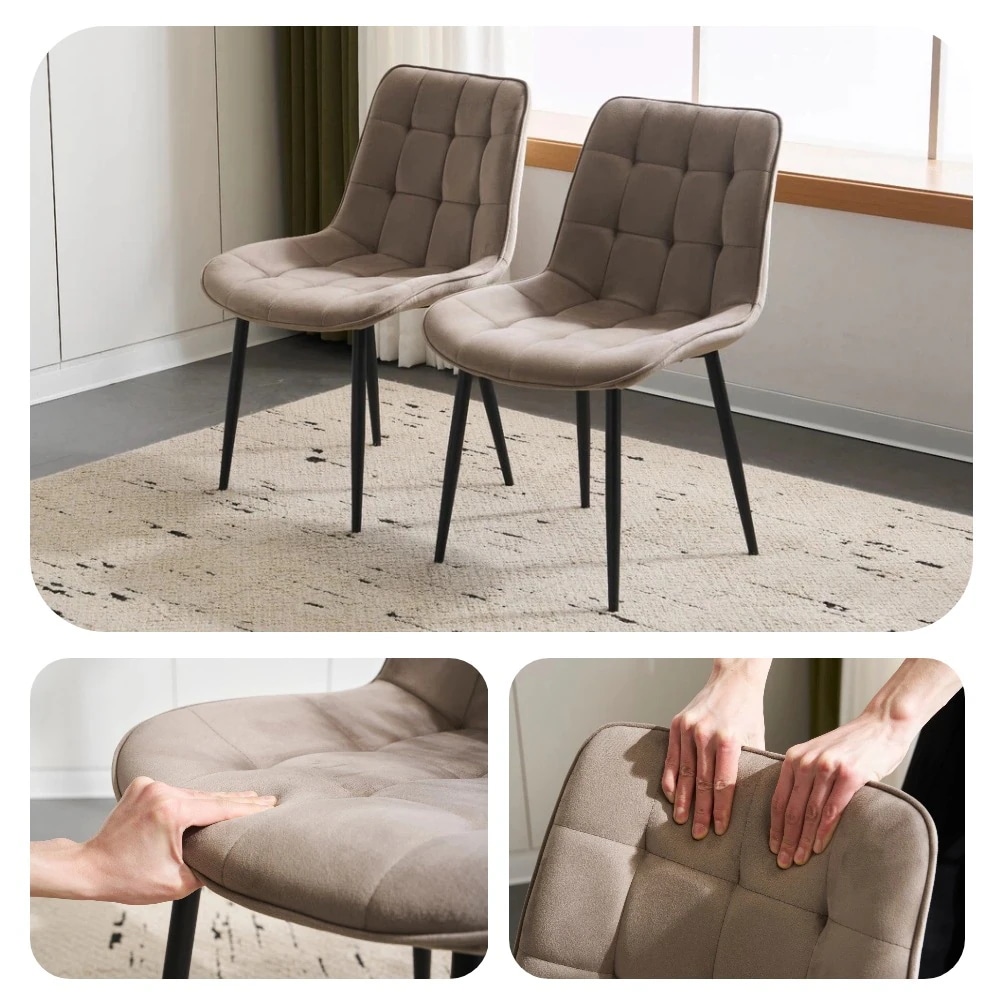 【国内発送/保証付き】ダイニングチェア 椅子 ベルベット座面 コンパクト スチール脚 おしゃれ 組立簡単 北欧風 イス テレワーク 在宅ワーク耐荷重130kg