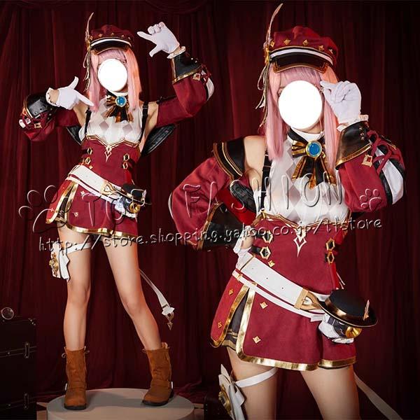 原神 げんしん genshin フォンテーヌ 風 シャルロット Charlotte コスプレ衣裝 ウィッ グ レディース コスプレ衣装 変装 仮装