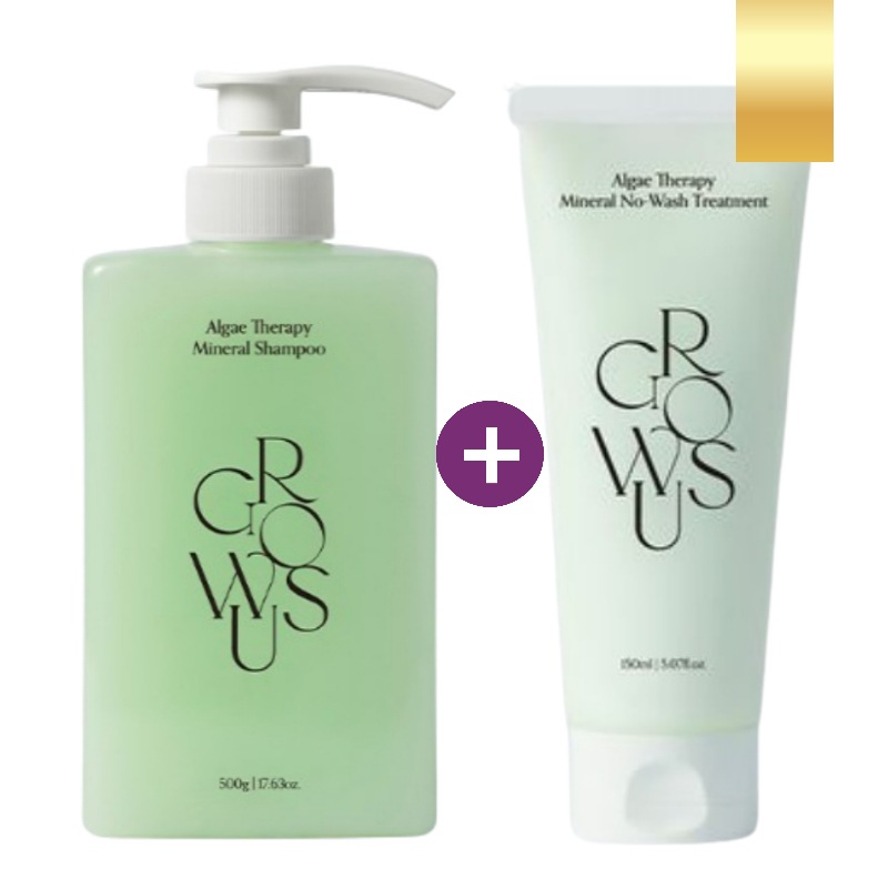 [セット]アルゲセラピー ミネラルシャンプー 500g+アルゲセラピー ノーウォッシュ クリームトリートメント 150ml