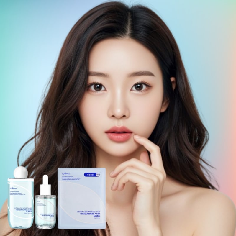 [NCT ジェミンPICK] 超低分子ヒアルロン酸 3点セット（トナー300ml＋セラム50ml＋シートマスク）高保湿 レイヤリング保湿 低刺激 弱酸性 乾燥・敏感肌用 デイリーケア 6,210円