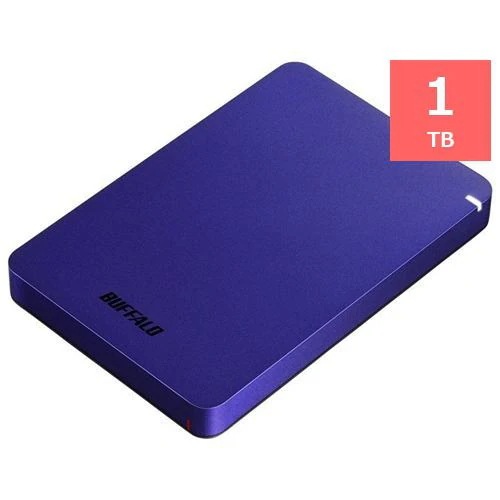BUFFALO HD-PGF1.0U3-BLA ポータブル外付けHDD 1TB ブルー HDPGF1.0U3BLA
