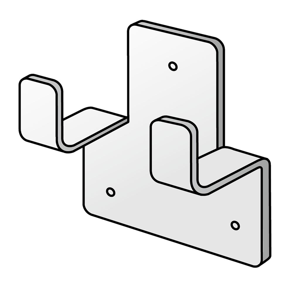（まとめ買い）さすまた立て掛け用金具 大 36517 [x3セット]