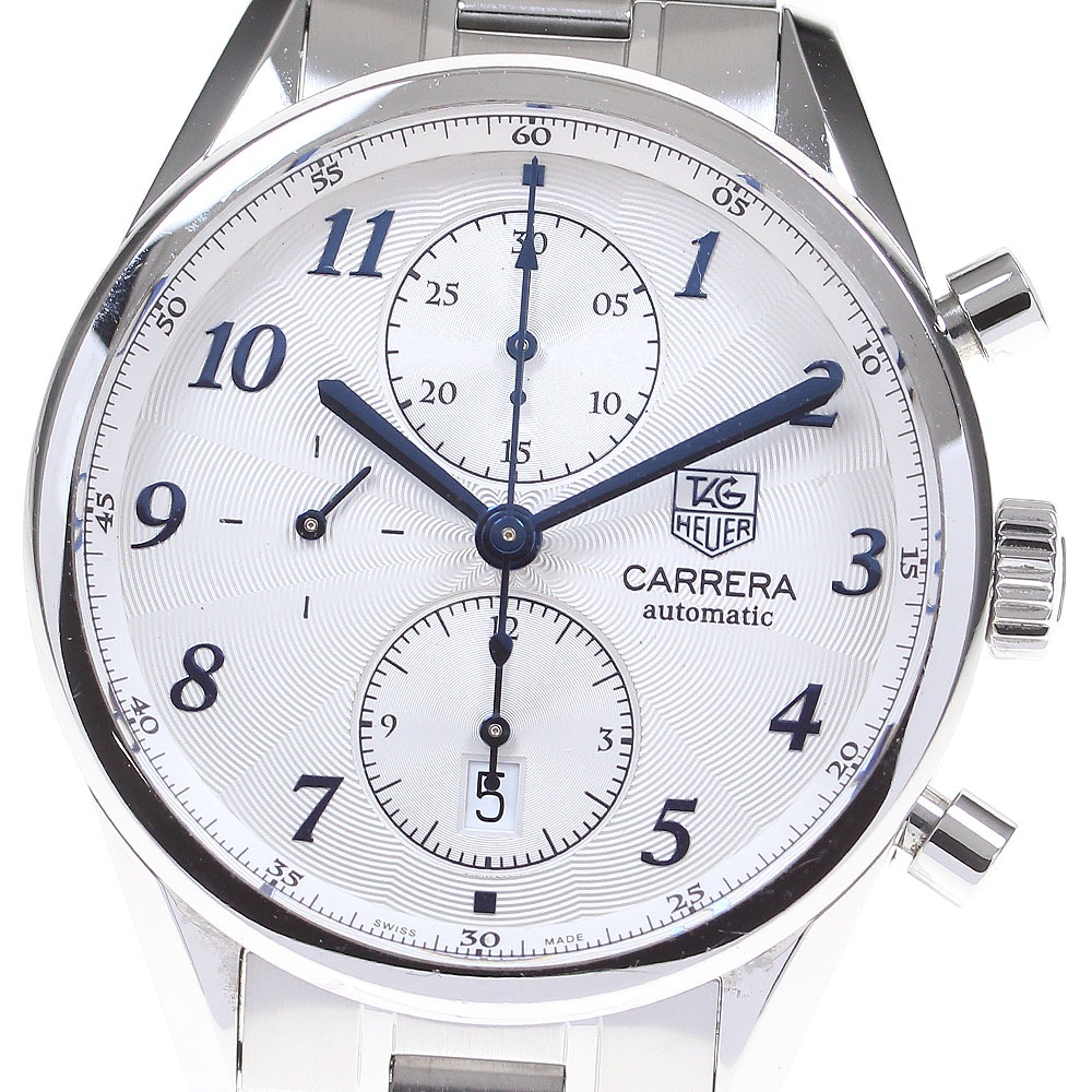 タグホイヤー TAG HEUER CAS2111 カレラ ヘリデージ キャリバー16 クロノグラフ 自動巻き メンズ 箱・保証書付き_848107【中古】 121,650円