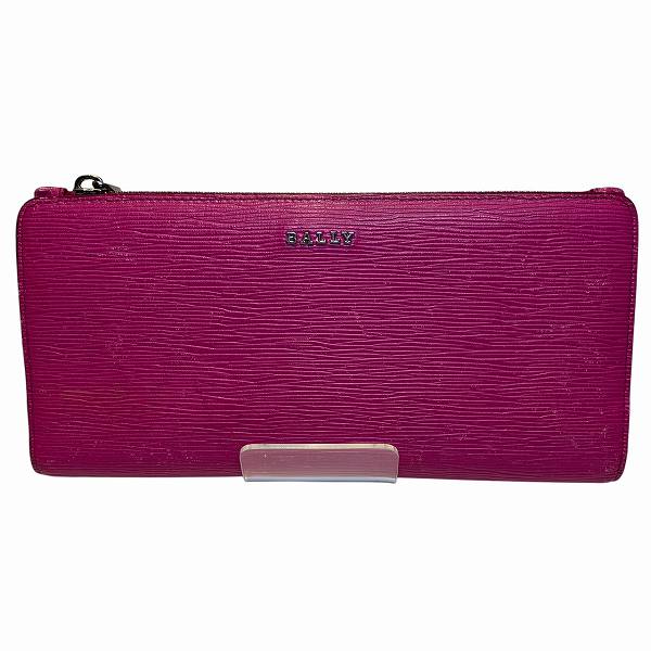 バリー レザー ピンク 2つ折り財布 レディース 【中古】 4,727円