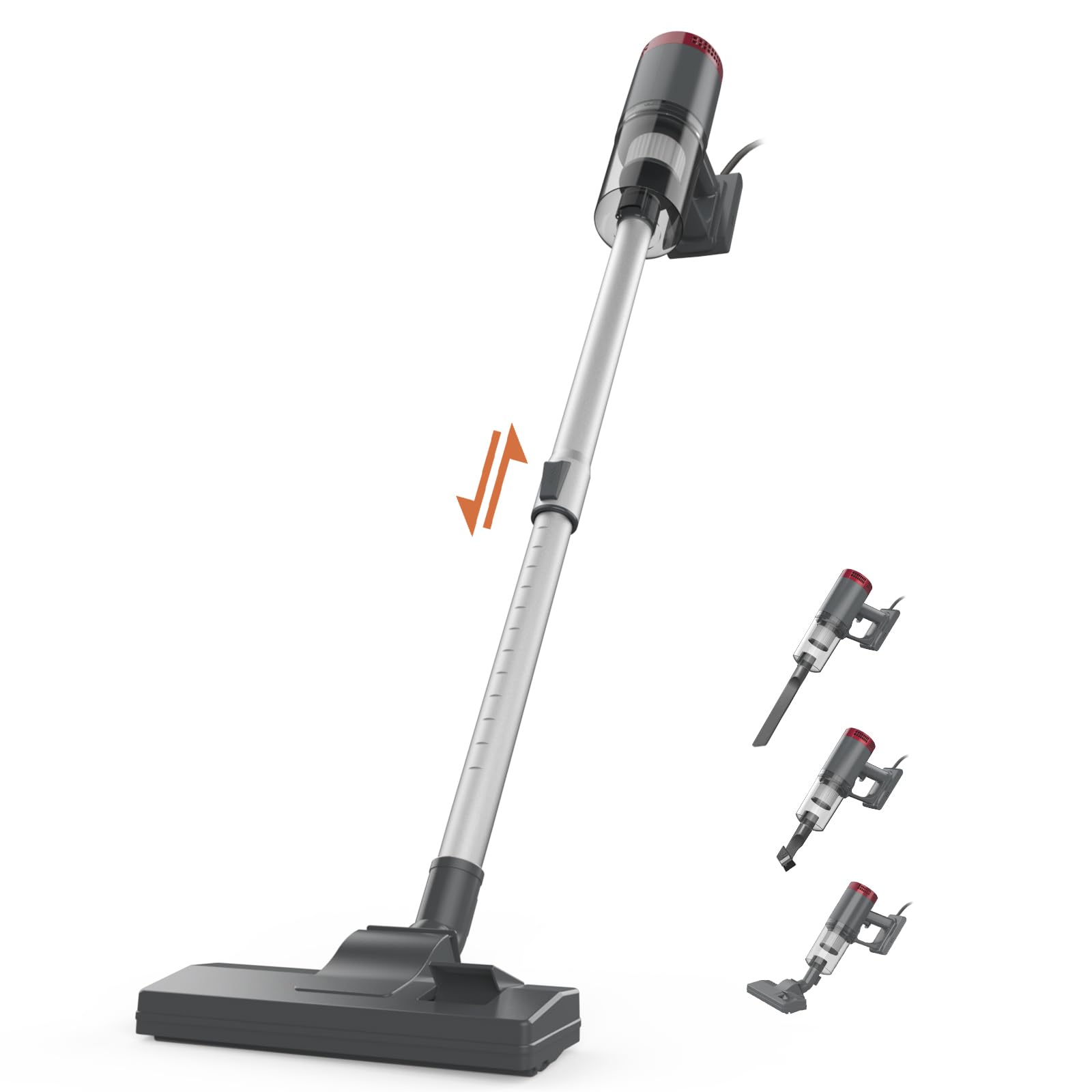 掃除機 コード式 38KPa COBLOB サイクロン 軽量 スティック掃除機 家庭用 超強力吸引 コード式 スティッククリーナー 2way 4M電源コード HEPA多重濾過 コンパクト ハードフロア