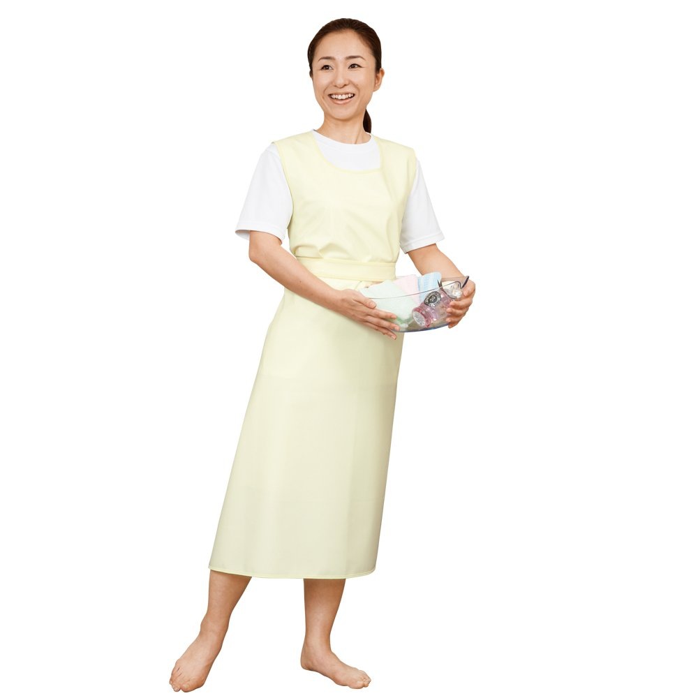 エンゼル 入浴介助エプロン ひもタイプ サックス L