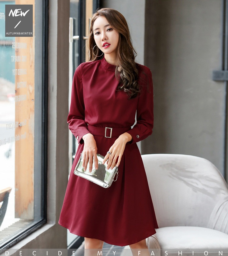 ワンピース レディース 40代 2020春秋 長袖 きれいめ 上品 膝丈ワンピース シフォン チュニック 大きいサイズ 体型カバー パーティードレス ママワンピース 韓国風 おしゃれ 可愛い 通勤 O