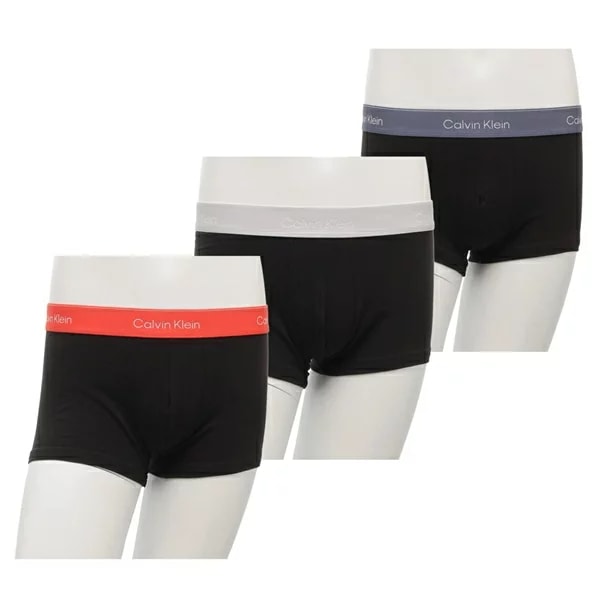 インナー ローライズトランクス 3枚セット アンダーウエア 下着 ブラック メンズ CALVIN KLEIN NB4389 840