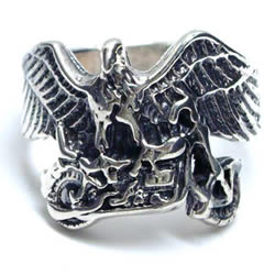 イーグルエンブレムシルバーリング 指輪 20号 21号 鷲 鷹 鳥 バイク乗り 単車 シルバー925 刻印あり 男性 女性 プレゼント 親指 人差し指 中指 薬指 小指 sr00000475-xx 5,610円