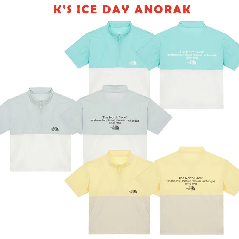 韓国正規品保証 関税負担なしNT7KR16S KS ICE DAY ANORAK デイリー 基本 着装 男子 女子 人気 韓国 ファッション 男女共用 アウトドア 6,278円
