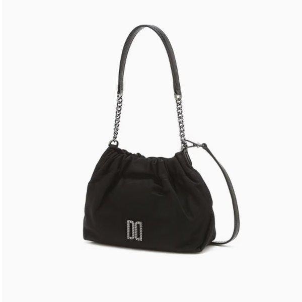 ブラックアンティークナイロンチェーンショルダー兼ミニクロスDCWA6E376BK_s