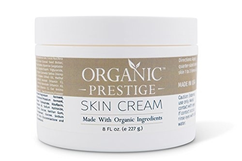 [sb]Luxury Organic Dry Skin Repair CREAM  Natural Facial Moisturizer (8 oz) Rosacea， Eczema， Psoria