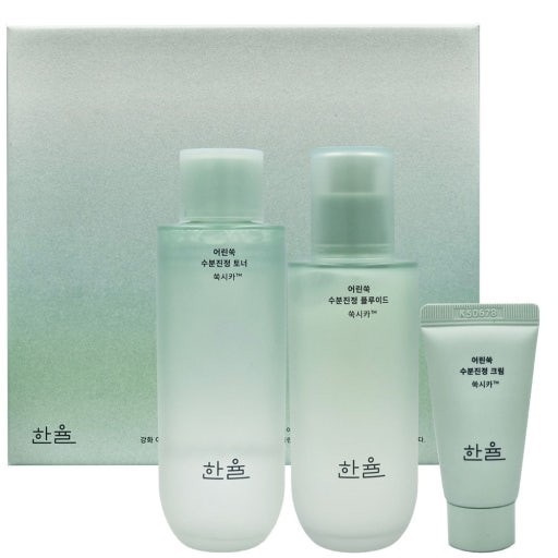 新芽のヨモギ潤い鎮静2種セットトナー150ml+フルイド125ml+ミニサイズクリーム 15ml/韓国基礎化粧品セット/ 韓国スキンケアセット/ 韓国の人気コスメおすすめ