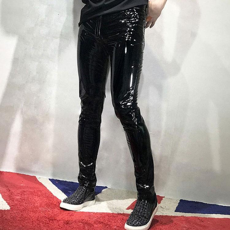 2025新品 メンズ革パン 春秋冬 レザーパンツ トレンド おしゃれ バイクパンツ ロングパンツ スリム スキニー モーターパンツ ライダースメンズ革パン 春秋冬 レザーパンツ