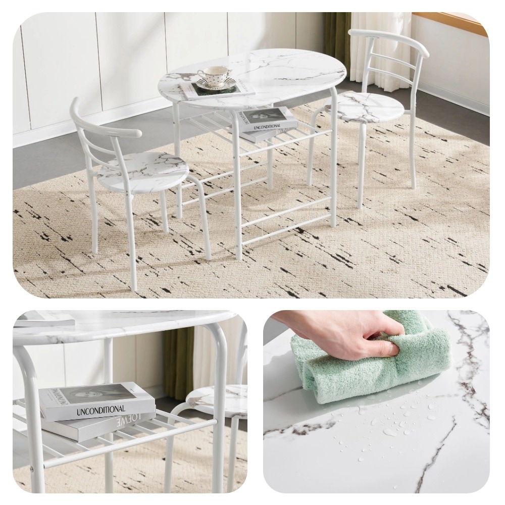 【国内出荷-送.料.無.料】円形ダイニング3点セットコンパクト食卓チェア2脚おしゃれダイニングテーブルダイニングセットコンパクトサイズ2人掛けマットレスGIGA