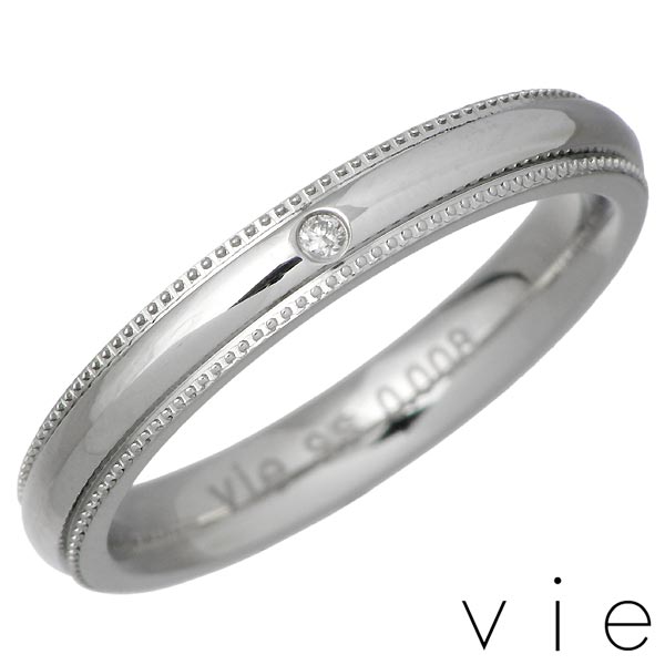 ヴィー vie ダイヤモンド ステンレス リング 金属金属アレルギー対応