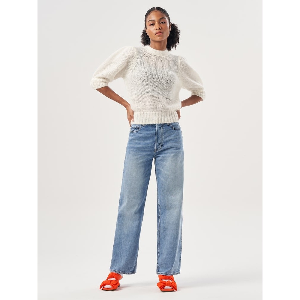 GANNI リジッドデニムイッツィー-スカイブルー QN4421D01Q