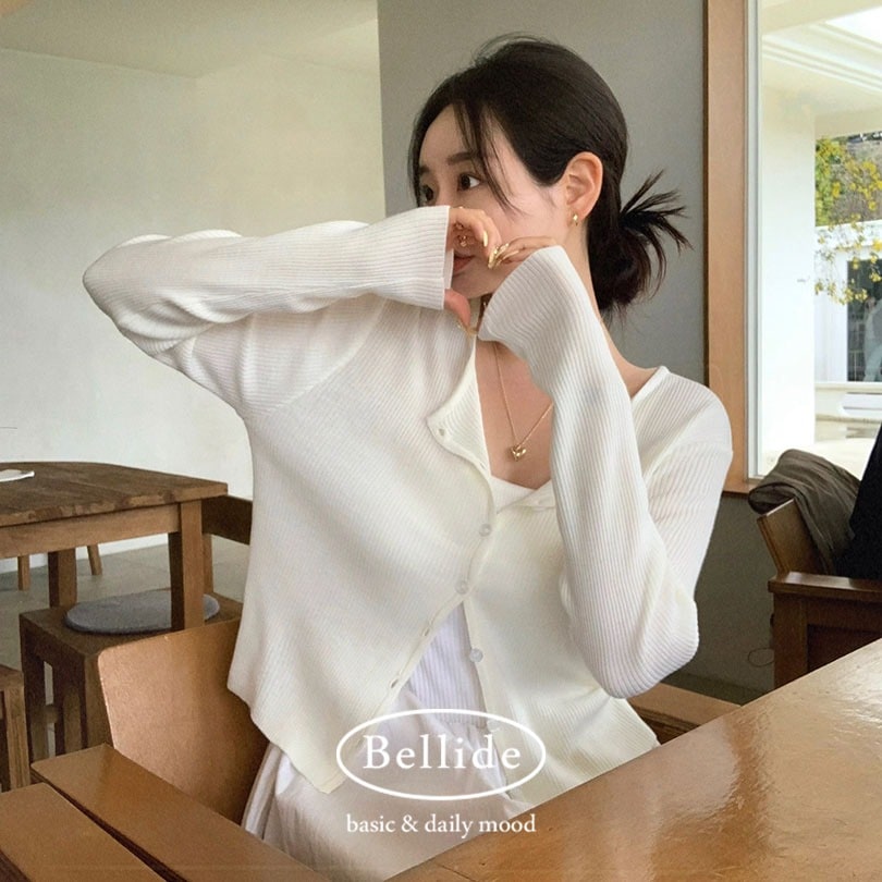 [MADE] ソルベラウンドリブカーディガン cd1240