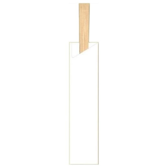 箸袋　既製品　5型ハーフ　（約37.7mm×160mm） 10,000枚 5H-1（白無地）【取り寄せ商品・即納不可・代引き不可・返品不可】