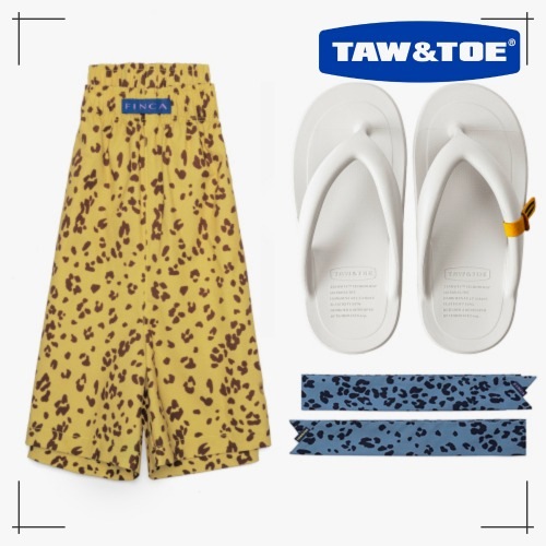 TOW&TAW X FINCAコラボ 半ズボン Beige + Flat 5種内選択 韓国人気