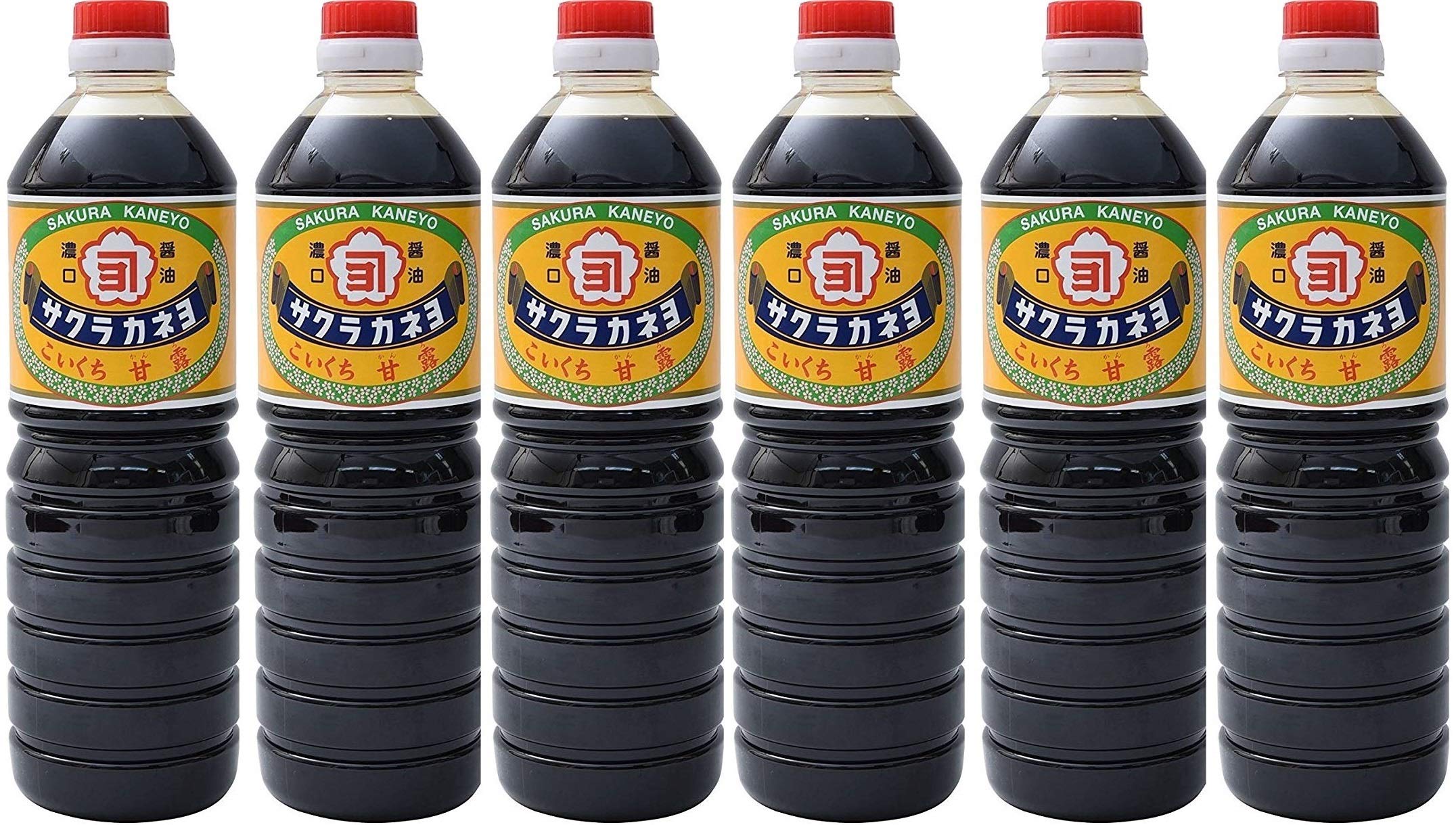 サクラカネヨ　【濃口醤油　甘露　1000ml】 6本 5,174円