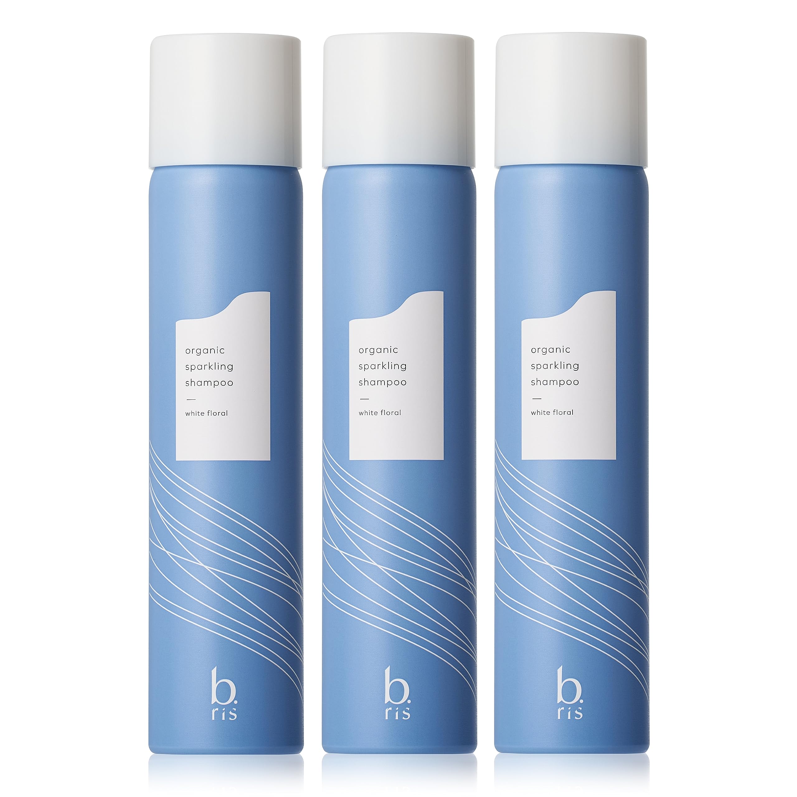 b.ris ビーリス オーガニックスパークリングシャンプー 3本セット [ 炭酸シャンプー メンズ レディース ノンシリコン アミノ酸 ホワイトフローラルの香り オーガニック トリートメント効果 ]