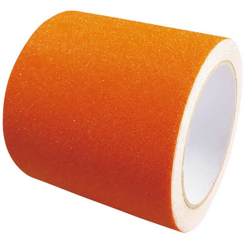 セーフラン安全用品　セーフラン 滑り止めテープ 幅100mm×5m 蛍光オレンジ　11903 4,576円