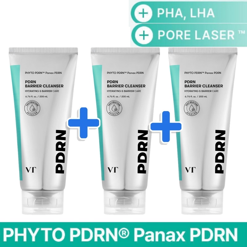 PDRN ベリア クレンザー 200ml 3個セット 低刺激 洗顔料 保湿 潤い スキンケア 毛穴 ケア 角質 ケア 韓国コスメ 詰め合わせ まとめ買い セット 人気