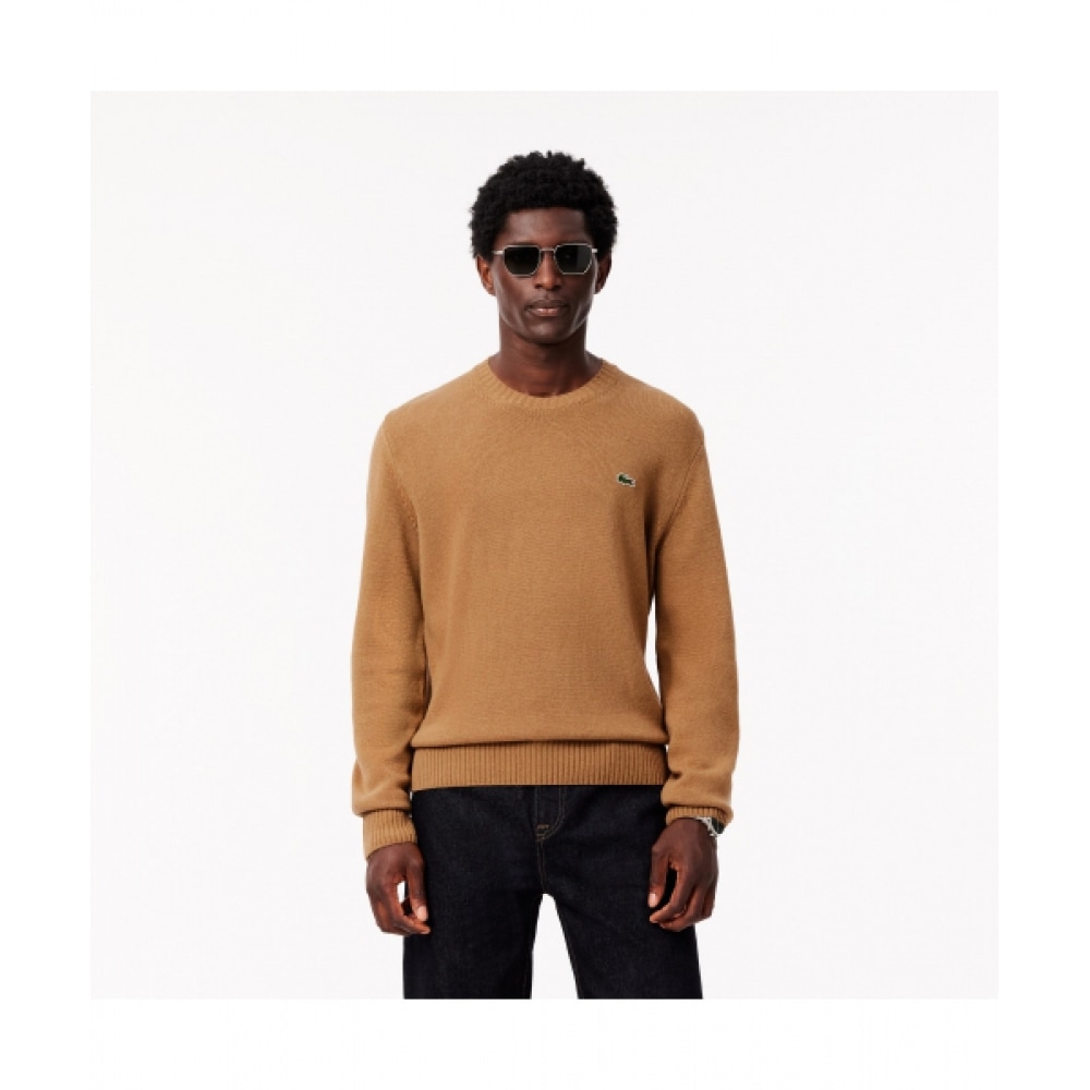 LACOSTE メンズベーシッククラシックフィットプルオーバー [ライブブラウン]
