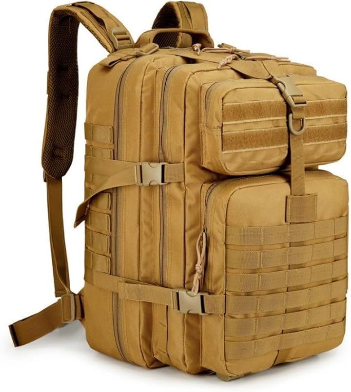 MOLLE ミリタリー リュック タクティカルバック 45L 大容量 自衛隊 モール 対応(カーキ, L) 5,443円