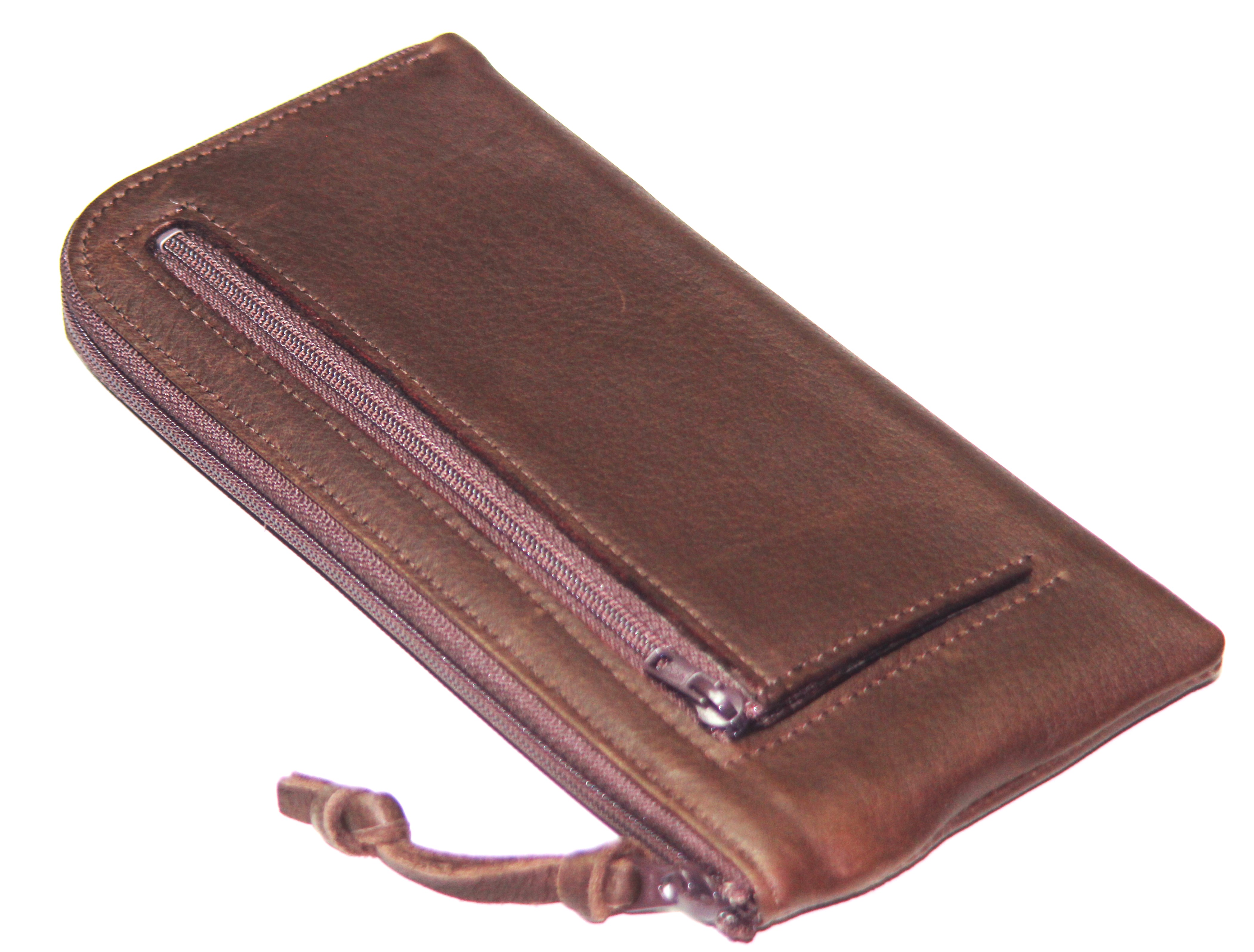 【新規OPEN】【期間限定セール】【激安】【新品未使用】本ディアスキン　鹿革　牛革　日本製　男女兼用　L字ファスナーロングウォレット　TK-DSLLW　茶