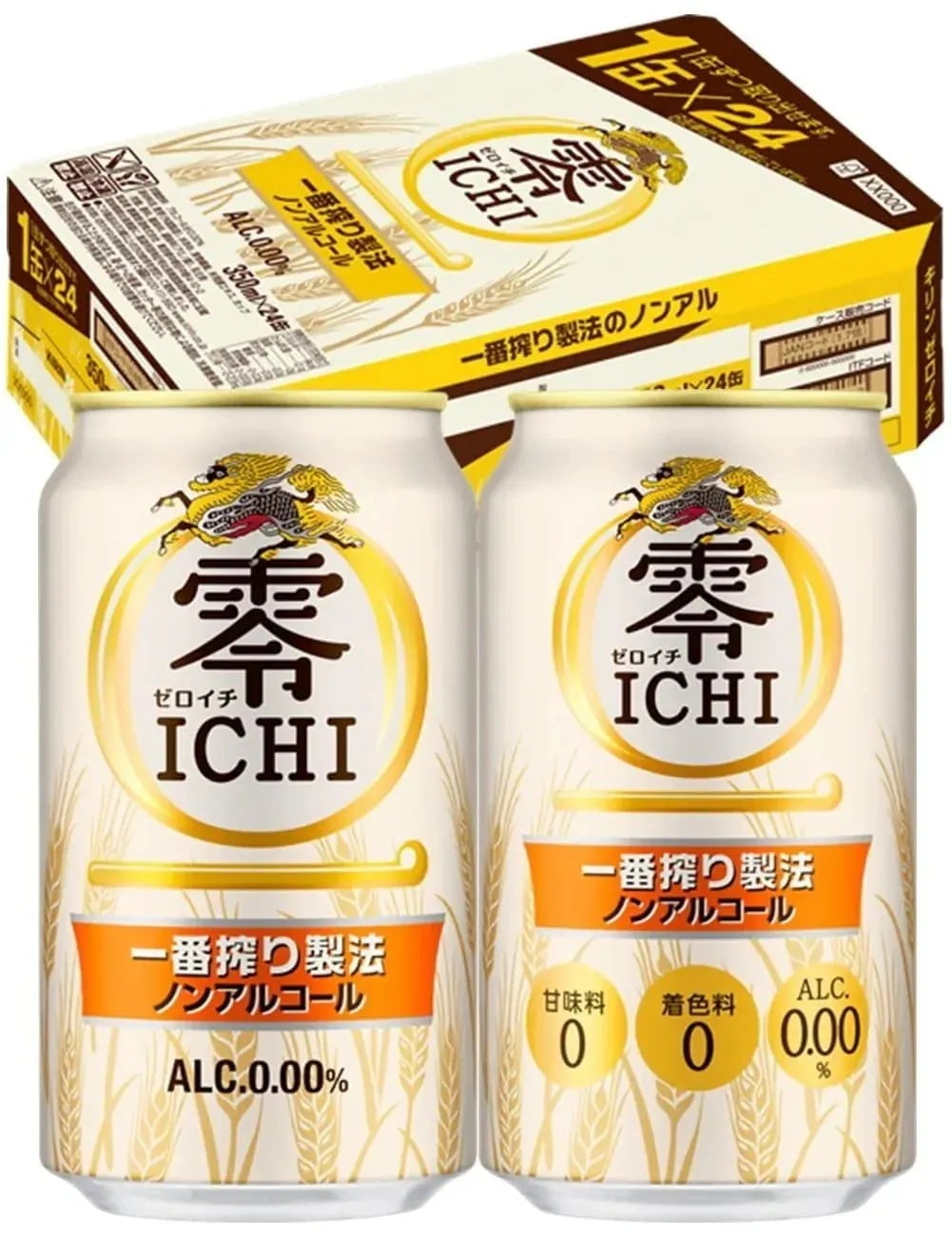 零ICHI キリン ノンアルコールビール350ml×24本 ノンアル 一番搾り製法