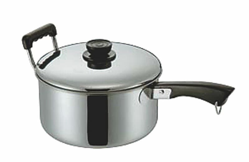 玉虎堂製作所 MA 18-0深型ソースパン 片手鍋 20cm（3.2L） 向取っ手付