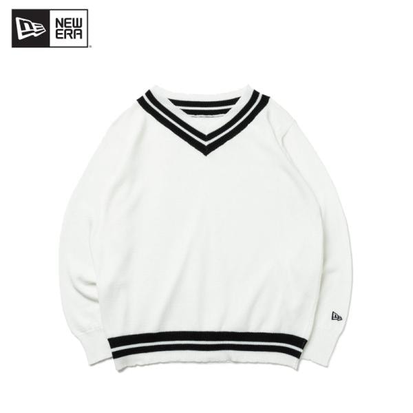 ニュー エラ NEW ERA ゴルフ WOMENS ニットセーター オフホワイト Vネック トップス 女性 レディース
