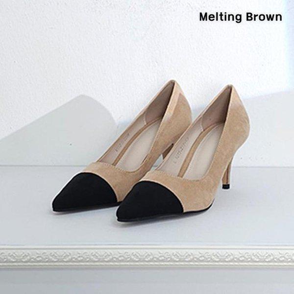 女性スエードスティレットヒール婦人靴 k15