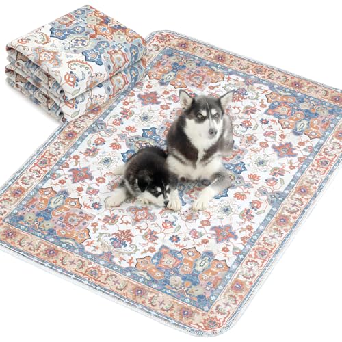 ULIGOTA洗える ペットシーツ 犬 猫用 洗えるペットマット おしっこマット ペットマット エスニック柄 下敷きマット 洗える 速乾 繰り返