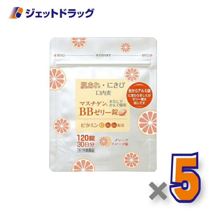 【第3類医薬品】マスチゲンBBゼリー錠 120錠 ×5個