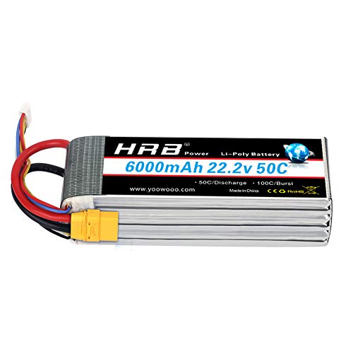 HRB 22.2V リポバッテリー 6000mah 6s 6000mah 6セル リポバッテリー 10,396円