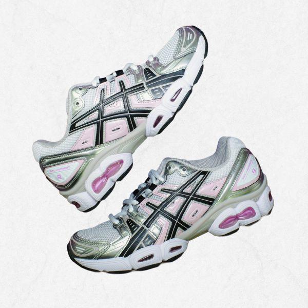 ASICS ゲルニンバス 9 ホワイト ブラック 1202A278-103 2534549