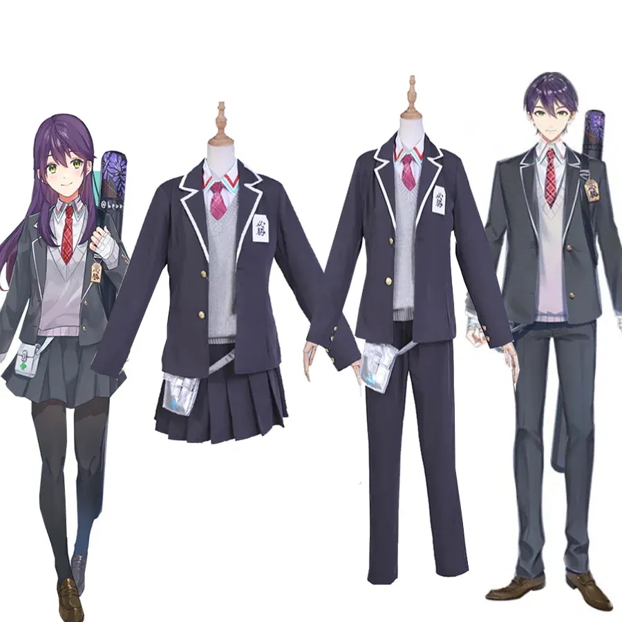 即納 一部在庫あり バーチャル YouTuber VTuber にじさんじ 剣持刀也 剣持刀子 コスプレ衣装 制服 ハロウィン 仮装 ステージ服 変装