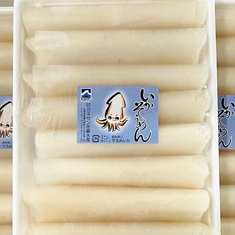 いかそうめん（国産）刺身用 450g 8柵入り 【カット済なので楽々簡単・業務用】盛り合わせお寿司トッピングにご利用ください【冷凍便】