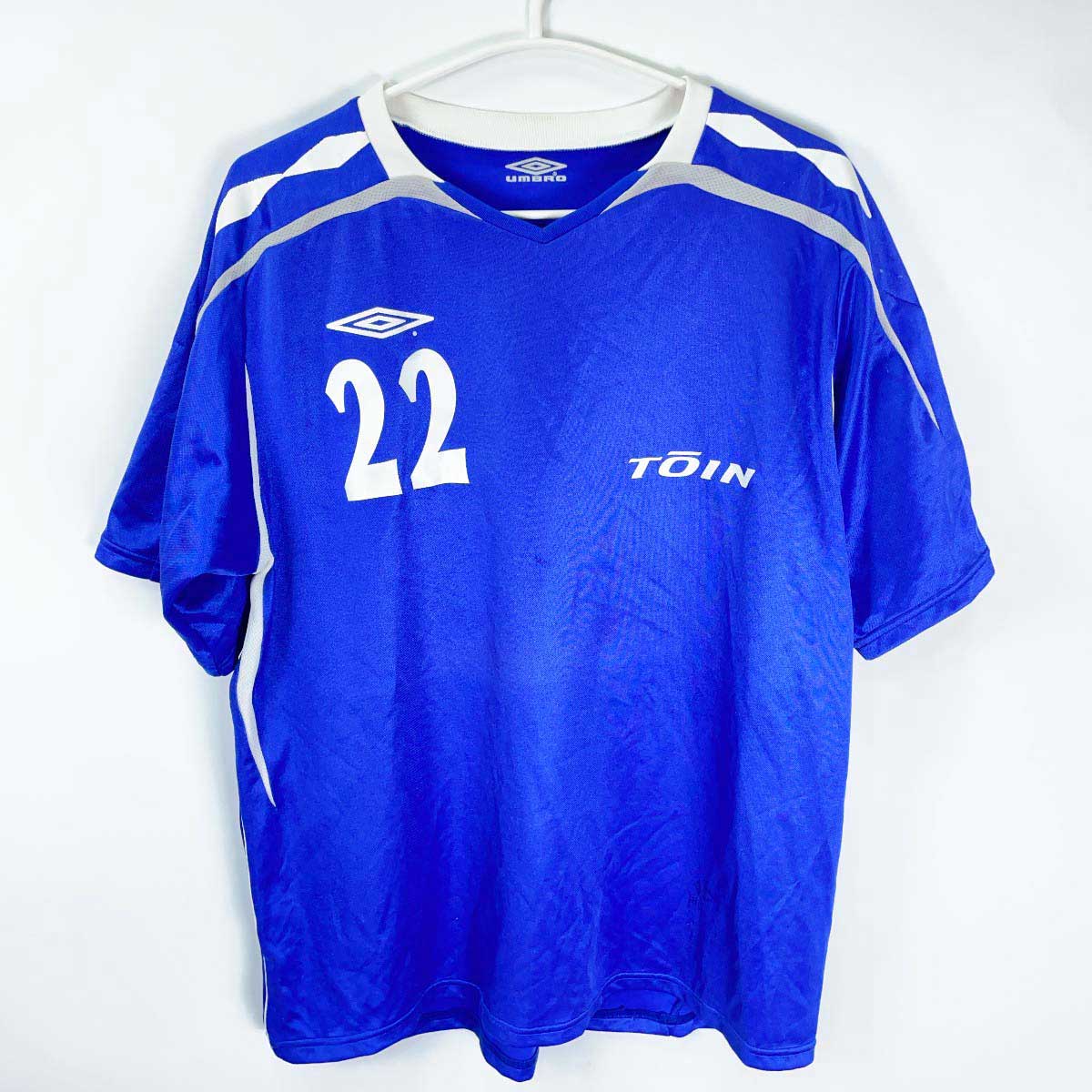 【中古】アンブロ 神奈川 桐蔭学園高校 サッカー部 ユニフォーム #22 メンズ UMBRO 実使用 支給品