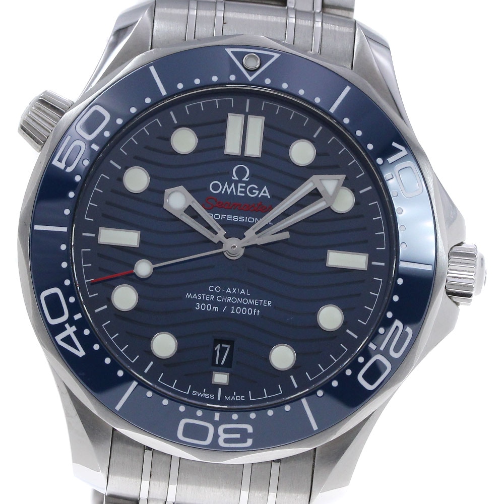 オメガ OMEGA 210.30.42.20.03.001 シーマスター300 コーアクシャル マスタークロノメーター 自動巻き メンズ 箱・保証書付き_842098【中古】