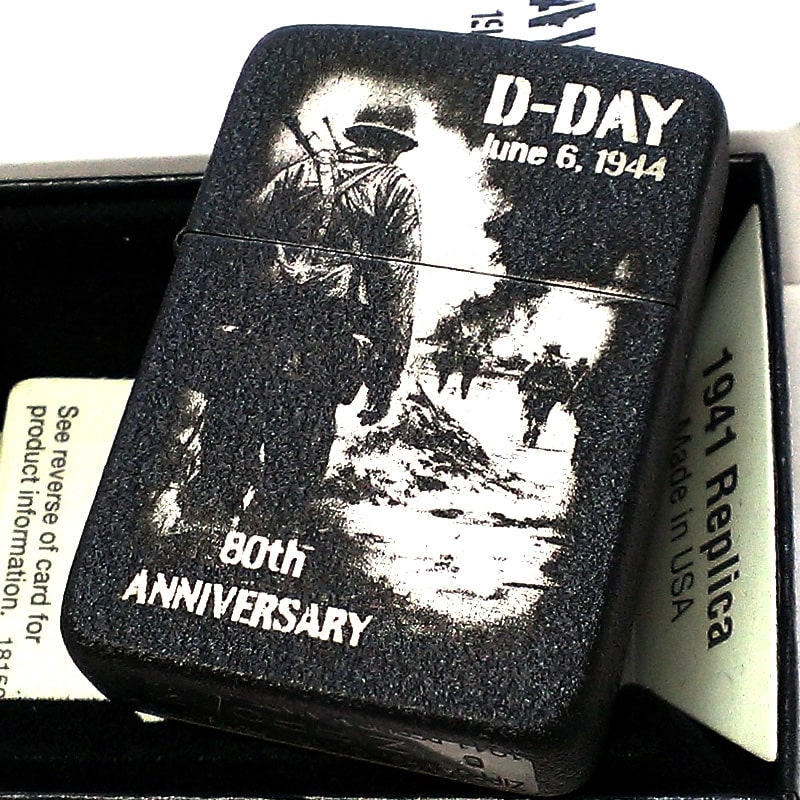 ZIPPO ライター 1941復刻レプリカ D-DAY ジッポ 80周年記念 限定シリアル入り かっこいい ノルマンディ上陸作戦 ARMY 80th おしゃれ 軍隊 丸角 メンズ ギフト プレゼント 15,400円