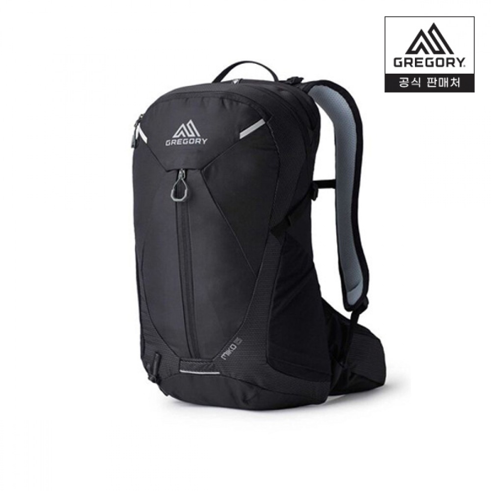 (Gregory) Gregory Miko 15-オプティックブラックハイキングバッグトレーリングデイハイク