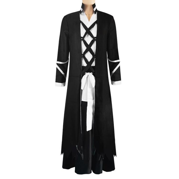 ハロウィン BLEACH ブリーチ 風 黒崎一護 くろさきいちご 和服 コスチューム コスプレ衣装 4点セット サイズ SXXL