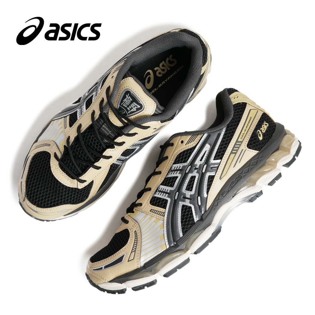 asics アシックス GEL-KAYANO 12.1 ゲル カヤノ スニーカー BLACK/OBSIDIAN GREY ( ブラック ゴールド ランニングシューズ メンズ 1203A759-002