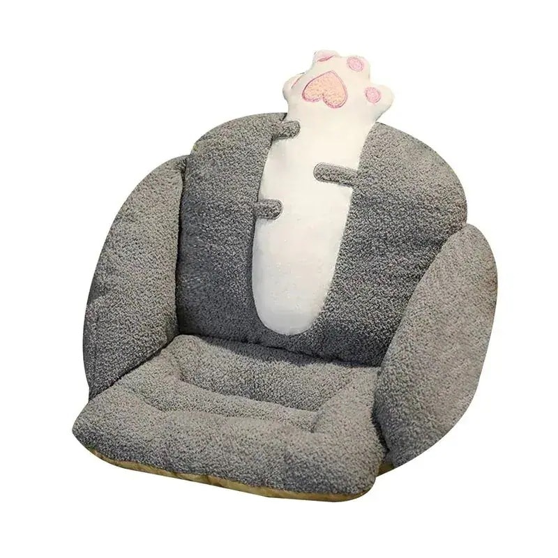 座椅子 クッション 猫柄 座布団 背もたれ付き 大きい 厚め フロアクッション 折りたたみ レストクッション 低反発 腰枕 柔らかい ミニソファー チェアパッド 座面クッション 可愛い