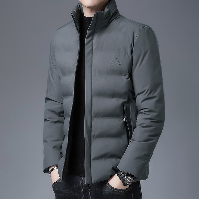 入荷 ダウンジャケット メンズ ジャケット ダウンコート ダウン スタンドカラー ビジネスジャケット 厚手 アウター 防寒 着痩 あったか 秋冬 かっこいい